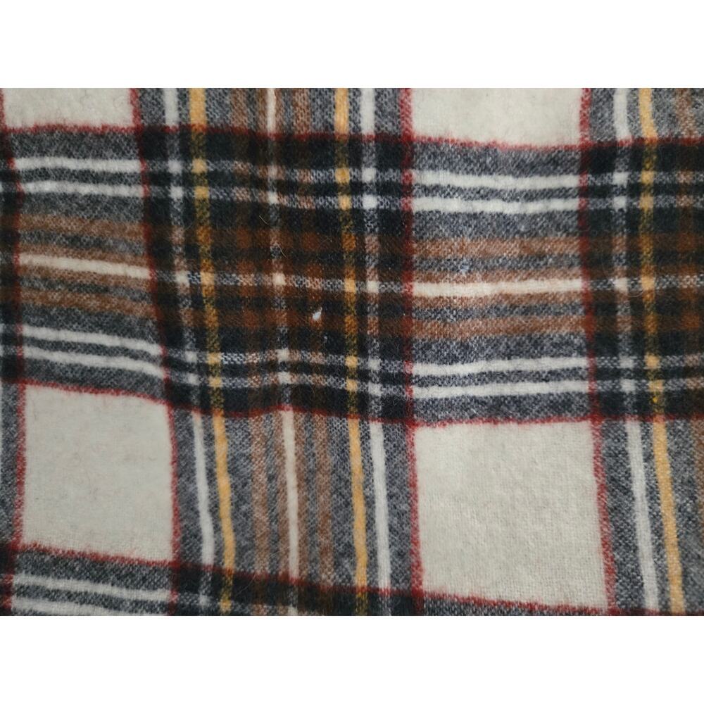 Heritage Vintage Pendleton 100% Virgin Wool Plaid Fringe Scarf Rectangle Preppy - Picture 7 of 9